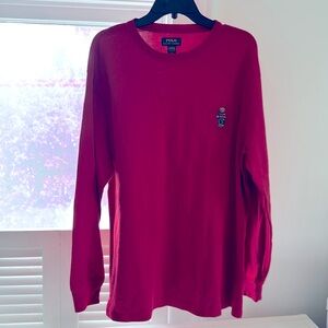 Polo Ralph Lauren Red Long Sleeve Shirt